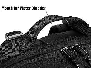 Water bladder port